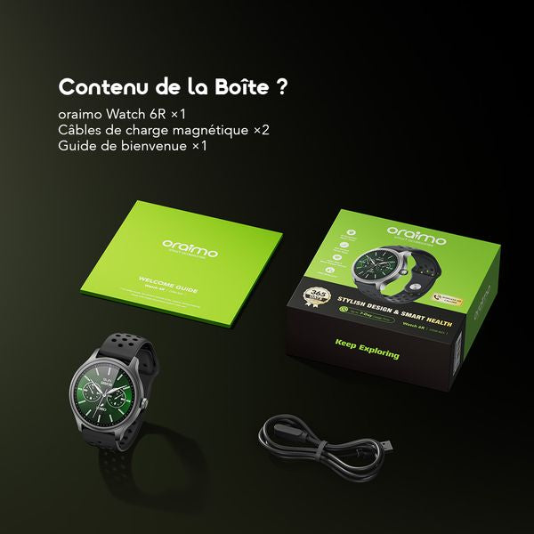 montre connectée oraimo Watch 6R anti-rayures