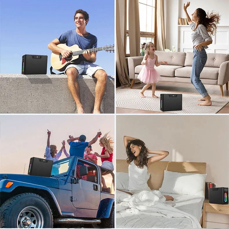 Enceinte Bluetooth AMAYA BD34 – Puissance & Ambiance RGB