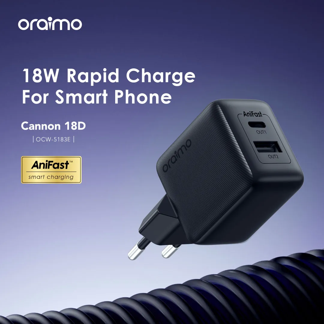 Oraimo Kit de chargeur Cannon 18D 18 W