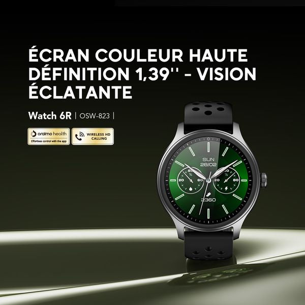 montre connectée oraimo Watch 6R anti-rayures
