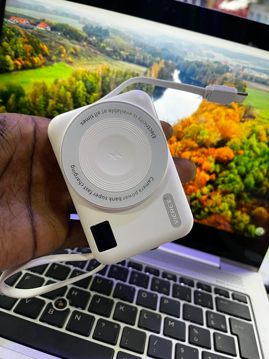 MINI POWER BANK MAGNÉTIQUE QI - 10000MAH - CHARGEUR SANS FIL