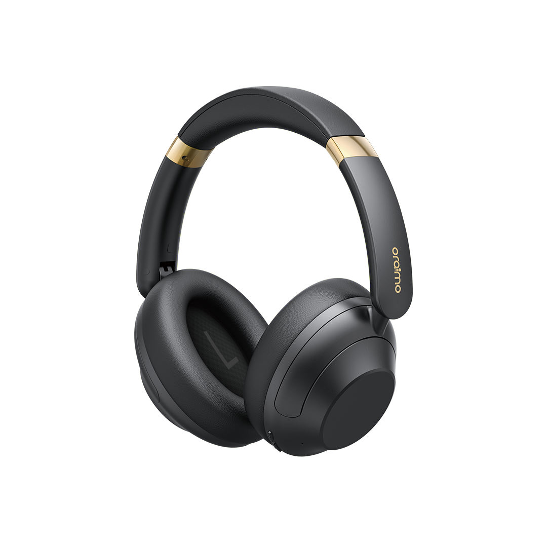 Casque audio sans fil Oraimo BoomPop Pro, 82 heures d'autonomie, hybride, ANC, supra-auriculaire, contrôle par glissement, OHP-917