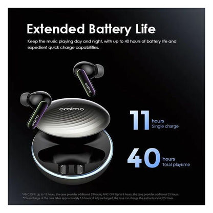 Oraimo Oraimo Écouteurs Bluetooth SpaceBuds Réduction Bruit OTW-630 - Personnalisable - Qualité Pure et filtrée