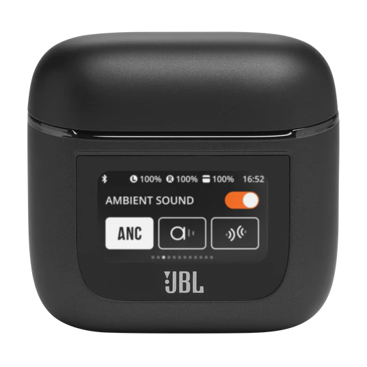 JBL Tour Pro 2, Écouteurs sans fil, Bluetooth,jusqu'à 40h d'autonomie, audio spatial, boîtier de recharge intelligent, Champagne