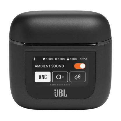 JBL Tour Pro 2, Écouteurs sans fil, Bluetooth,jusqu'à 40h d'autonomie, audio spatial, boîtier de recharge intelligent, Champagne