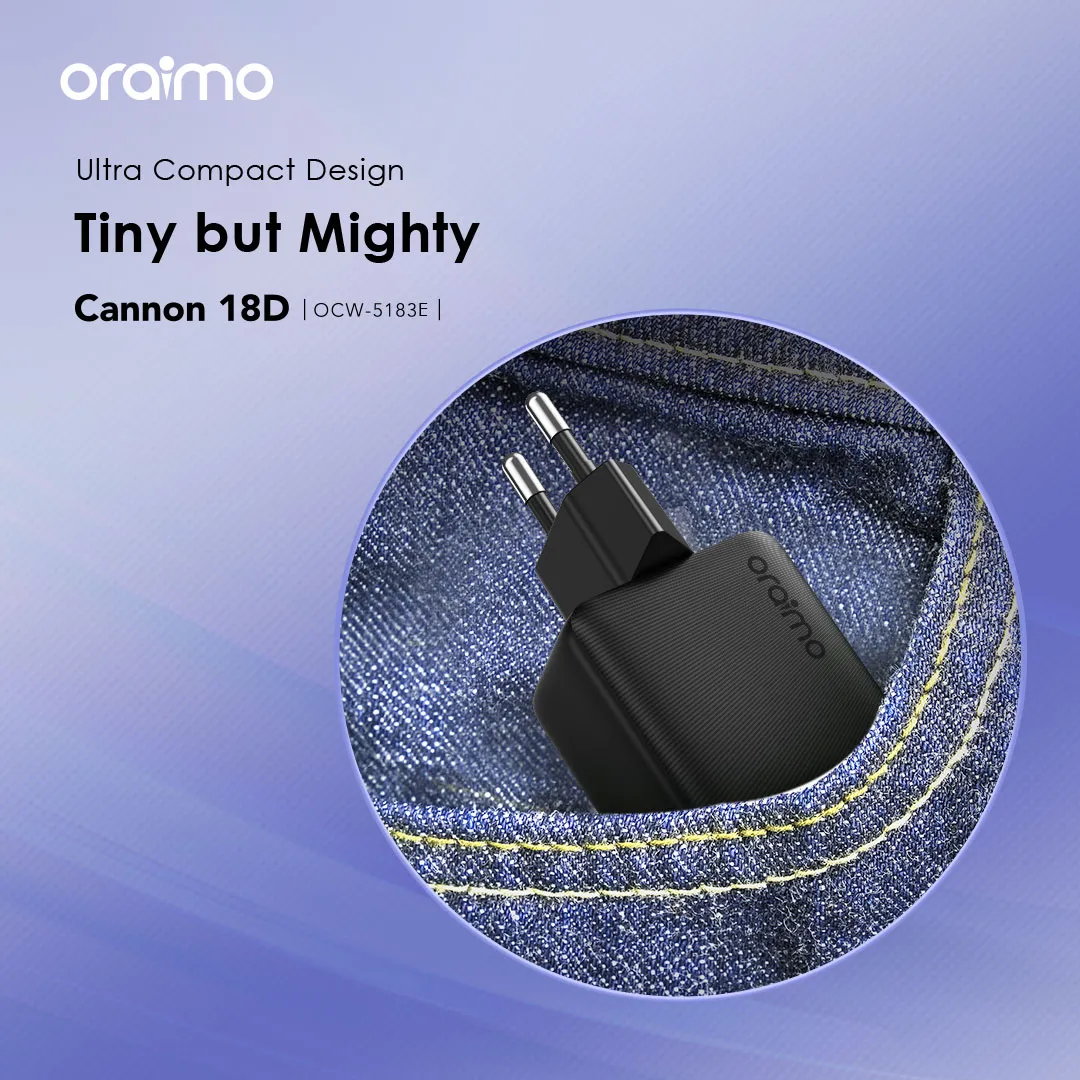 Oraimo Kit de chargeur Cannon 18D 18 W