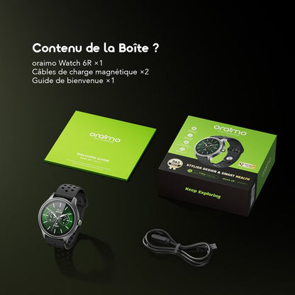 montre connectée oraimo Watch 6R anti-rayures
