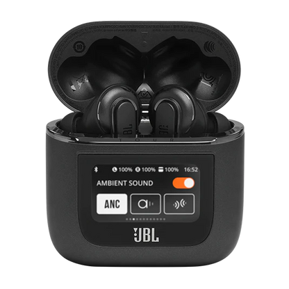 JBL Tour Pro 2, Écouteurs sans fil, Bluetooth,jusqu'à 40h d'autonomie, audio spatial, boîtier de recharge intelligent, Champagne