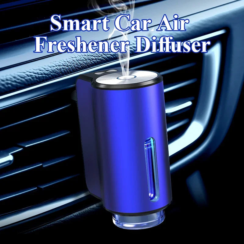 Diffuseur Voiture avec 50ml Parfum (Cologne), Sent Bon Diffuseur Électrique, On/Off Automatique, Atomiseur Ultrasonique, 3 Modes, Batterie Intégrée, Diffuseur d'Arômes pour Voiture Durée 5 Mois BJ-577