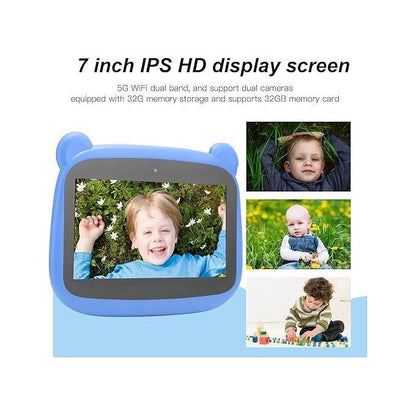 Tablette éducative Easyfun - Écran 7 pouces - 6 Go de RAM - 128 Go de ROM [Bleue