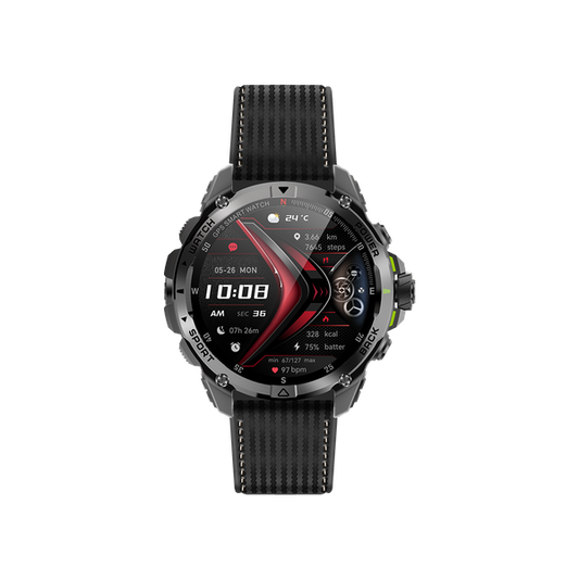 oraimo Watch GT Montre connectée GPS AMOLED 3ATM 1,43" avec deux bracelets interchangeables