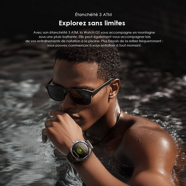 oraimo Watch GT Montre connectée GPS AMOLED 3ATM 1,43" avec deux bracelets interchangeables
