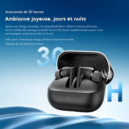oraimo SpaceBuds Neo+ Écouteurs sans fil ANC Spatial Audio